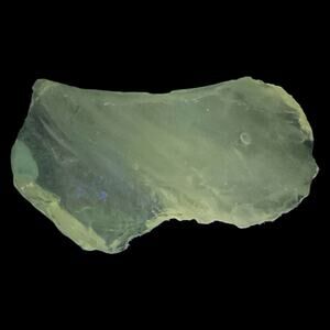 Clear Opalescent Swirled Art Glass Cullet Glowing‎ Manganese Slag Glass #5GX82